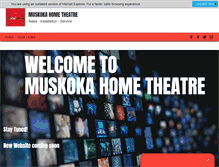 Tablet Screenshot of muskokahometheatre.com